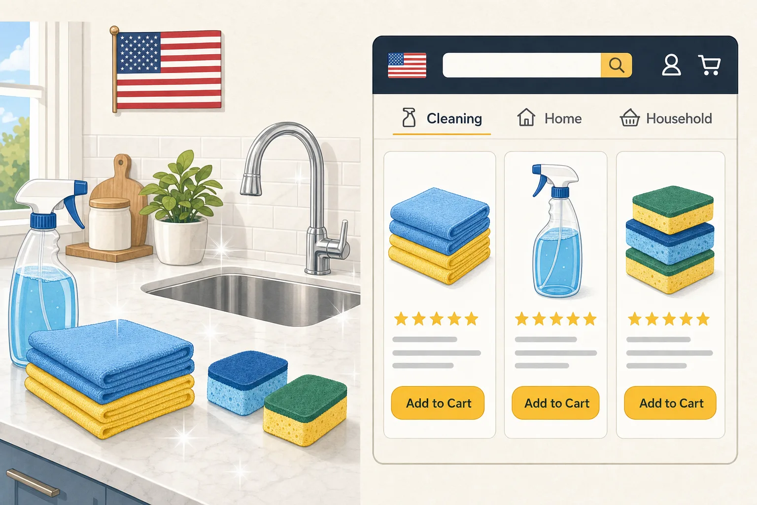 Home and cleaning products - US Amazon marketplace