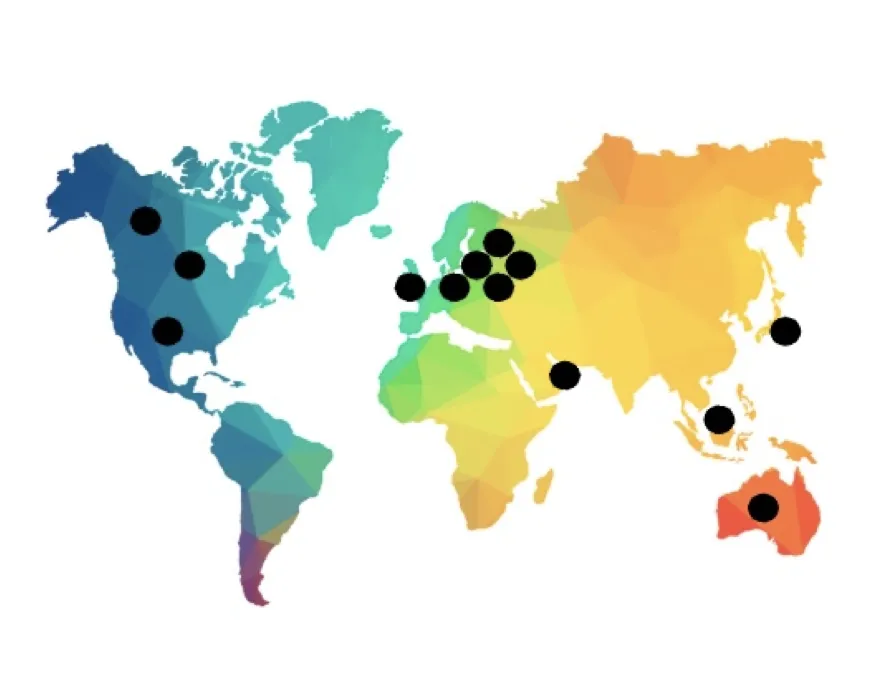 Global Marketplaces Map